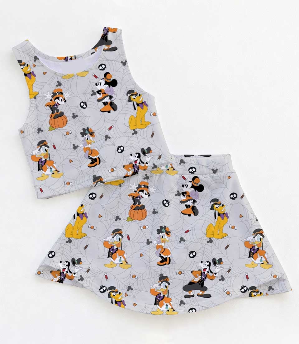 Disney Pluto Halloween Matching Mom and Me Dress Set, Spooky Theme Park Family Vacation Outfit