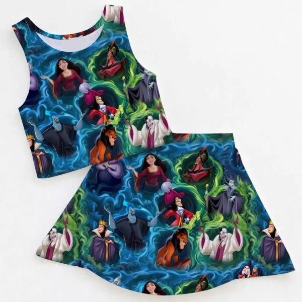 Disney Villains Matching Mom and Me Dress Set, Halloween Theme Park Family Vacation Outfit