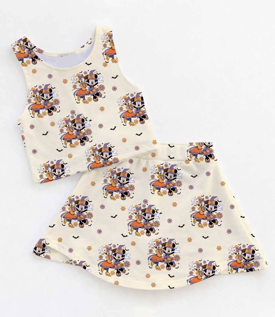 Disney Mickey & Friends Halloween Matching Mom and Me Dress Set, Spooky Fall Theme Park Family Vacation Outfit