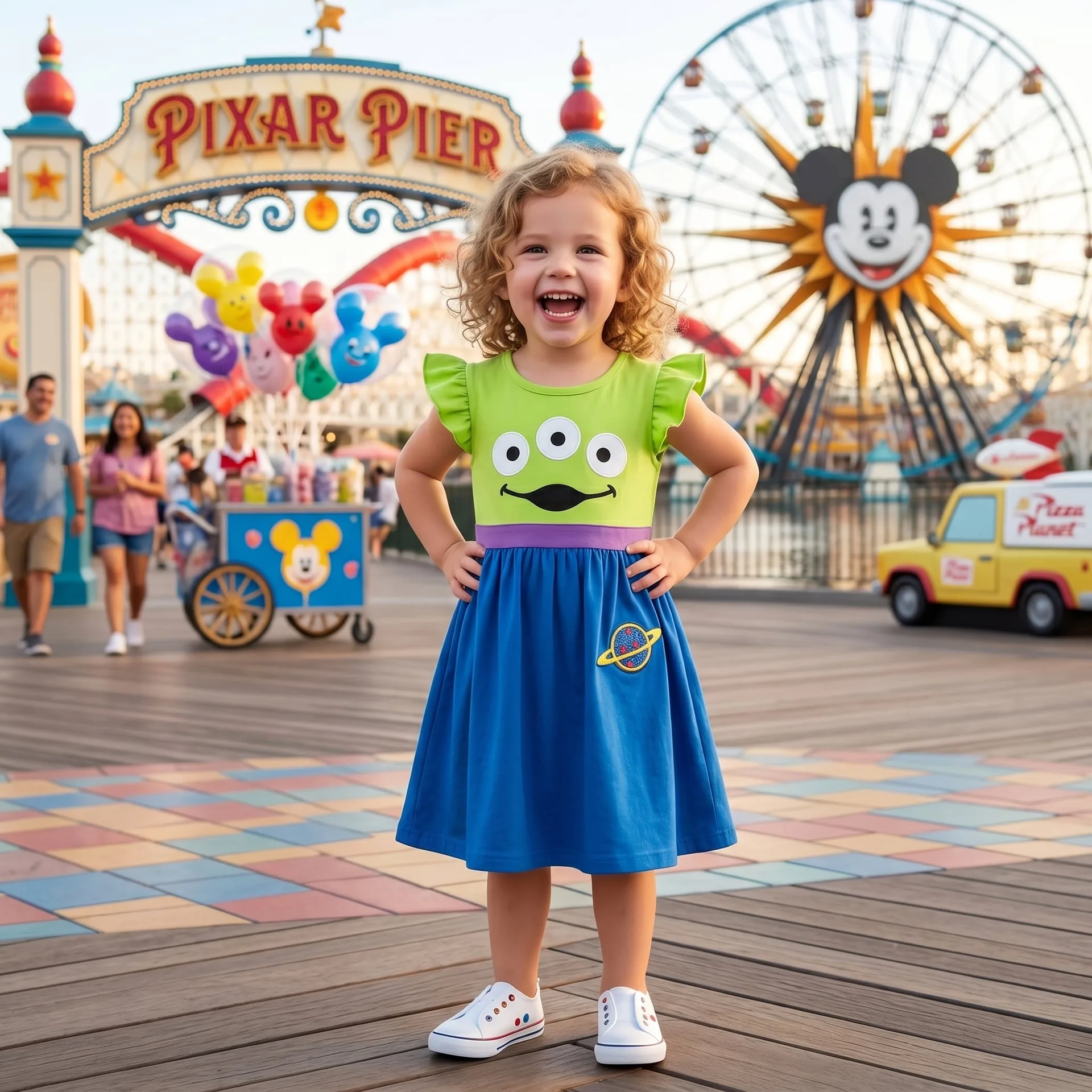 Toy Story Alien Twirl Dress, Disney Parks Outfit for Girls, Toy Story Alien Dress