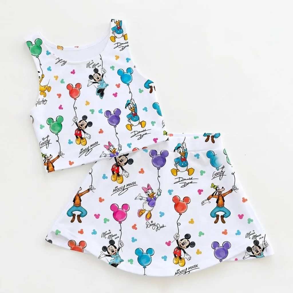 Classic Disney Characters Matching Dress Set, Mom And Me Outfit, Disney Park Vacation Clothes