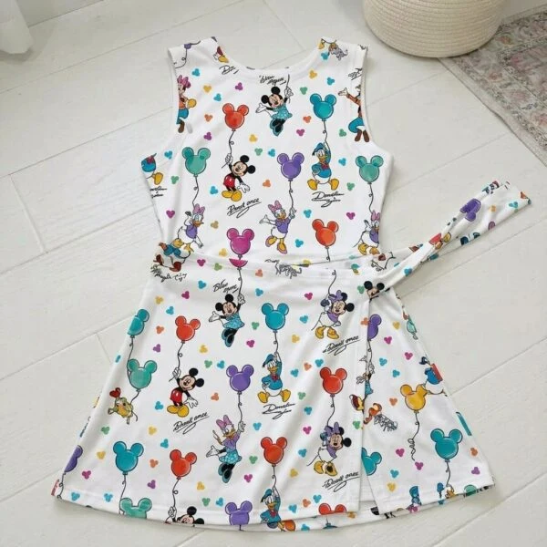 Classic Disney Characters Tennis Dress Skirt, Disney Park Vacation Outfit, Disney Characters Skort Dress
