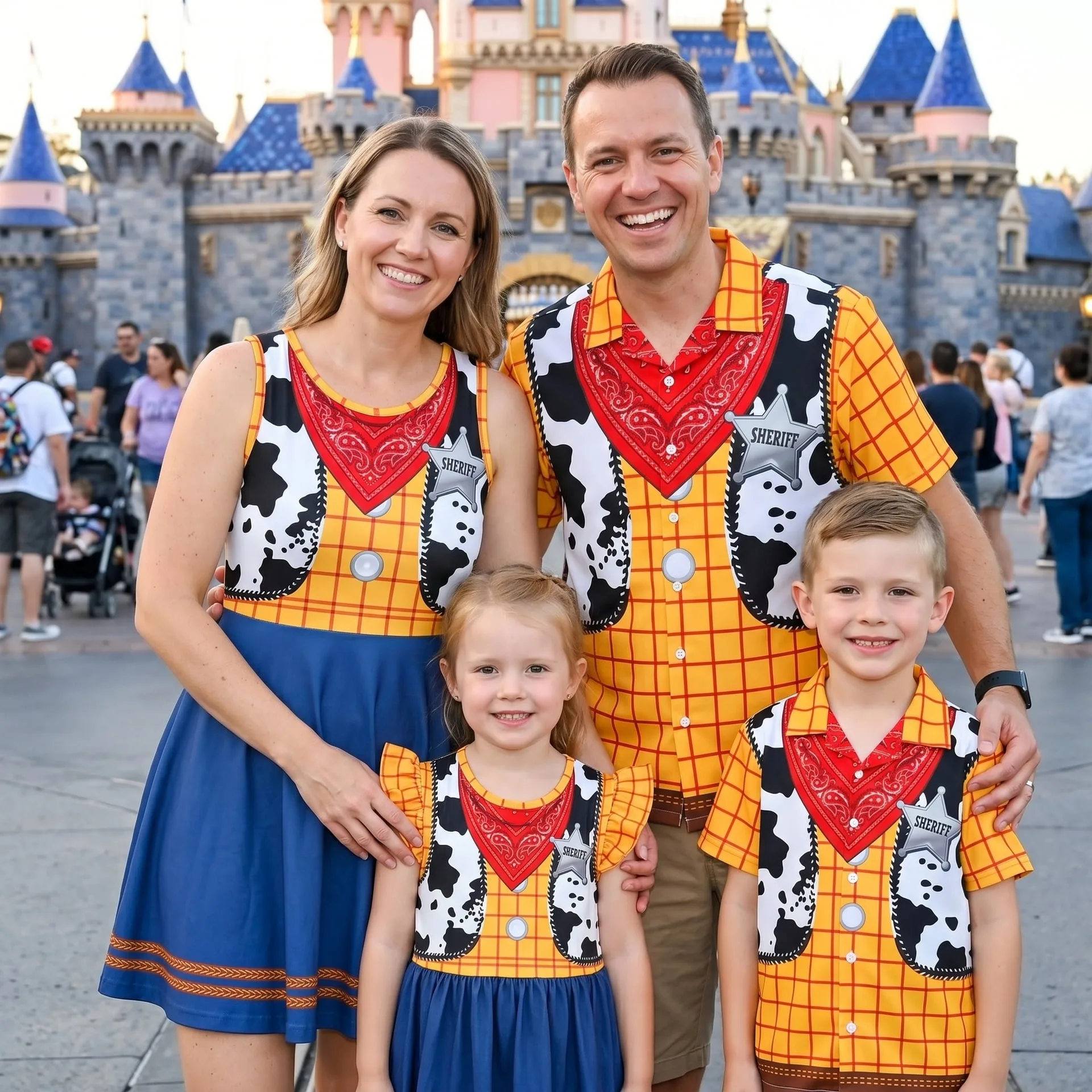 Toy Story Family Matching Outfits, Disney Pixar Toy Story Jessie Western Adventure Skater Dress