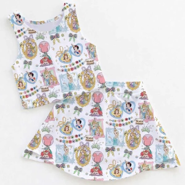 Disney Princess Birthday Mom and Me Matching Dress Set, Magical Princess Party Family Outfit