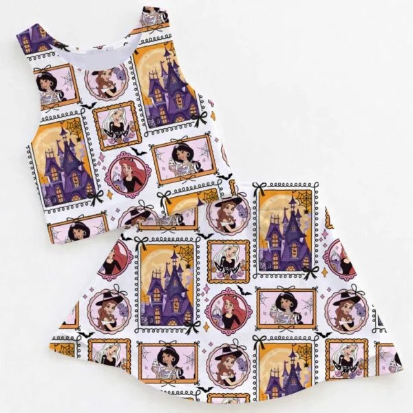 Disney Villains Mom and Me Matching Dress Set, Gothic Princess Halloween Family Outfit, Spooky Theme Park Wear