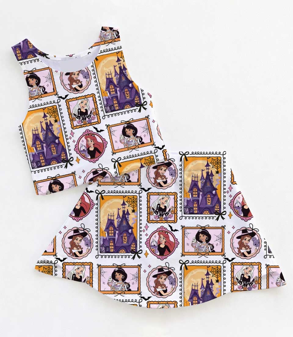 Disney Villains Mom and Me Matching Dress Set, Gothic Princess Halloween Family Outfit, Spooky Theme Park Wear