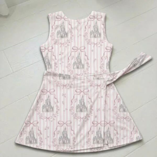 Disney Castle Coquette Tennis Dress Skirt, Disney Park Vacation Outfit, Princess Castle Skort Dress