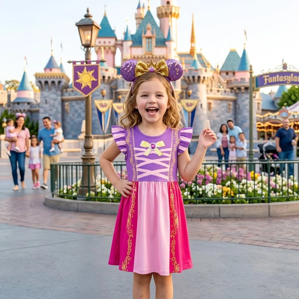 Rapunzel Twirl Dress, Disney Parks Outfit for Girls, Princess Dress