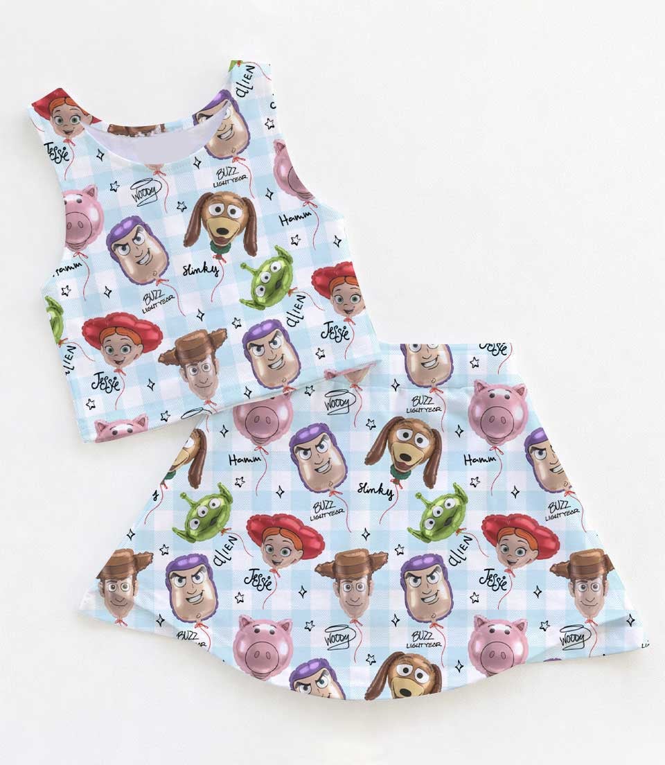 Disney Toy Story Character Gingham Dress Set, Woody Buzz Lightyear Jessie Family Matching Dress Set, Mom and Me Vacation Outfit Costume