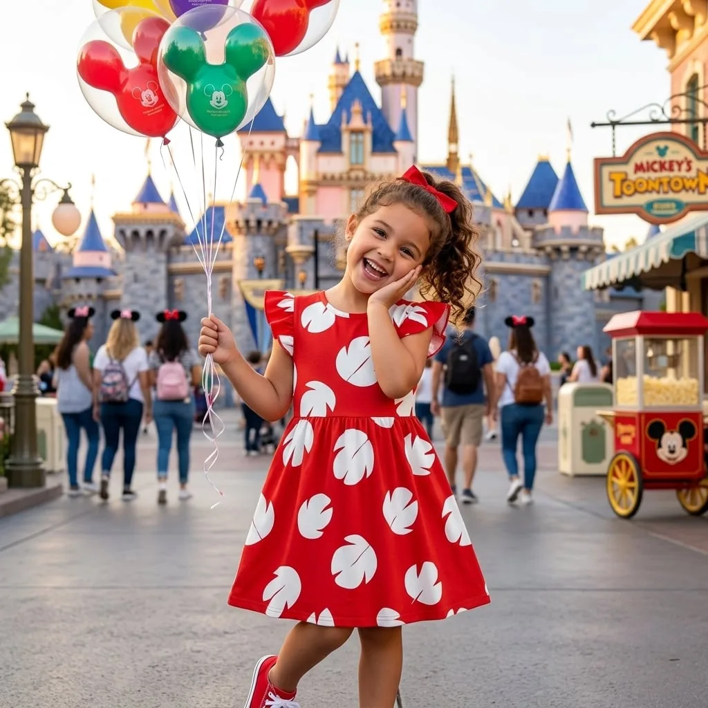 Lilo Ruffle Dress, Lilo And Stitch Disney Park Dress, Hawaiian Park Vacation Outfit For Girls