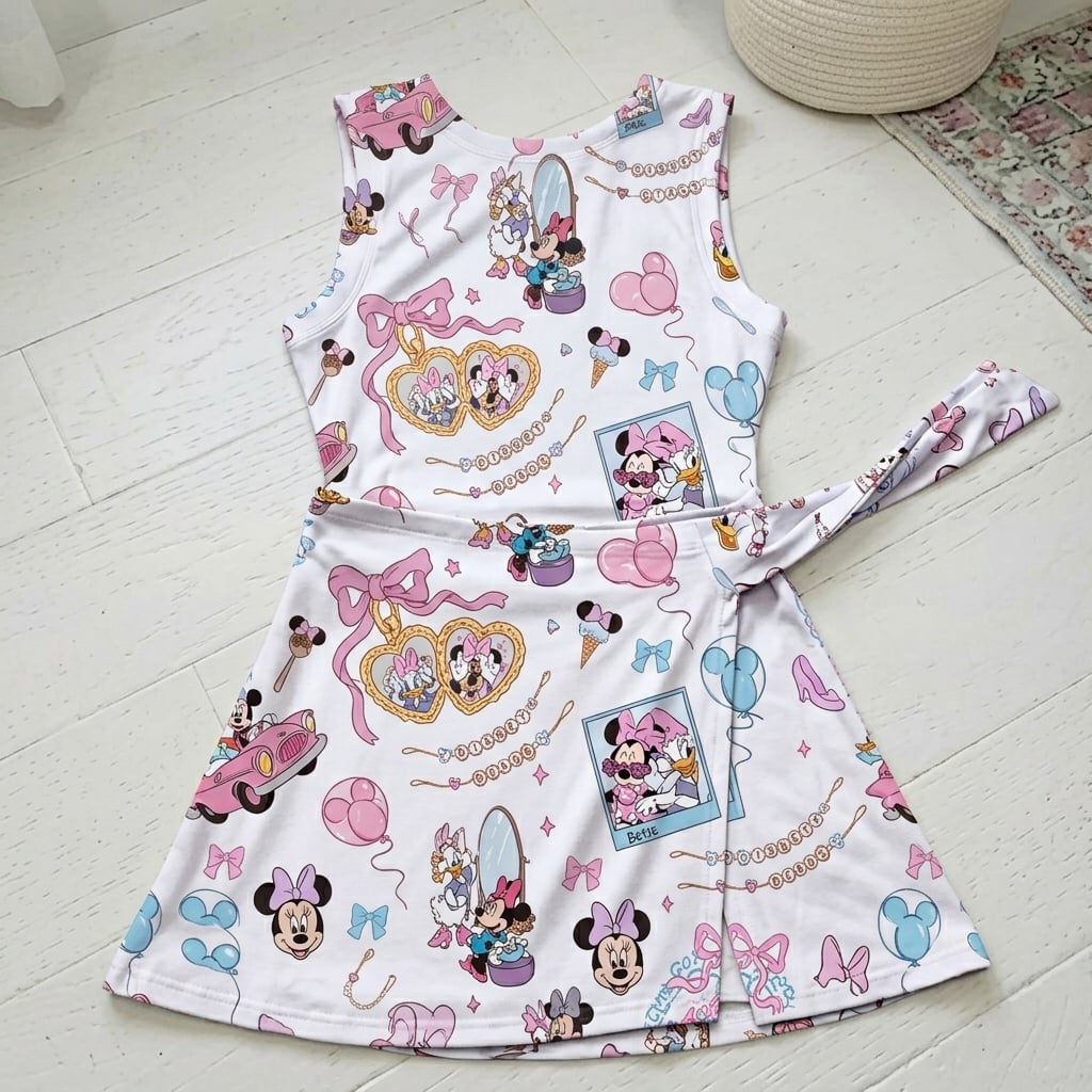 Minnie Daisy Coquette Tennis Dress Skirt, Disney Park Vacation Outfit, Minnie Mouse Skort Dress