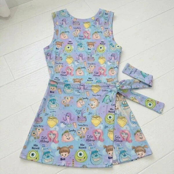 Monsters Inc. Tennis Dress Skirt, Disney Park Vacation Outfit, Monsters Inc. Skort Dress