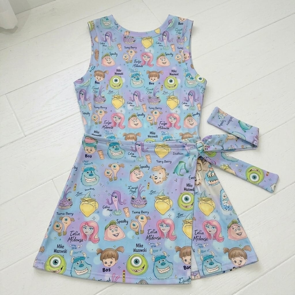 Monsters Inc. Tennis Dress Skirt, Disney Park Vacation Outfit, Monsters Inc. Skort Dress