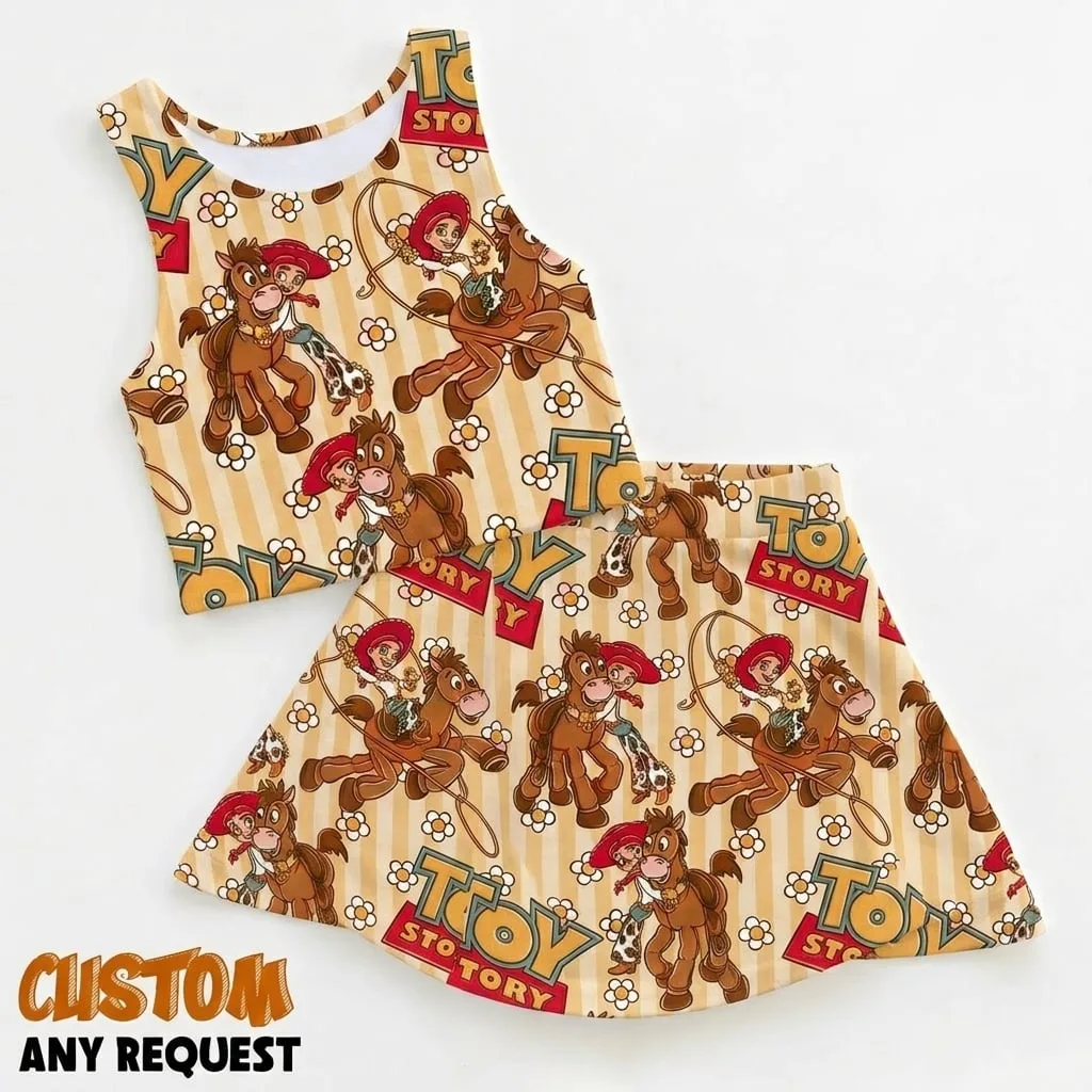 Disney Pixar Toy Story Characters Set Dress, Mama Mini Family Matching Outfit