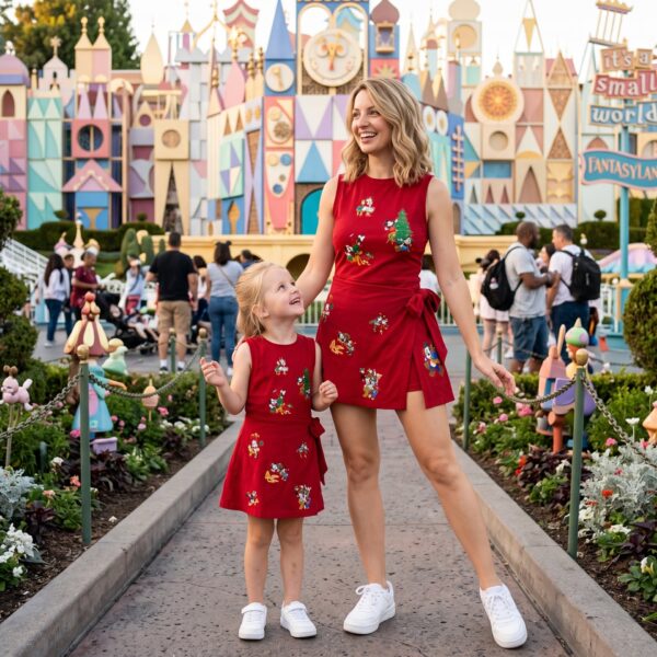 Christmas Mickey and Friends Disney Tennis Dress, Mickey Christmas Tennis Dress Women Outfit Disney Holiday Skirt