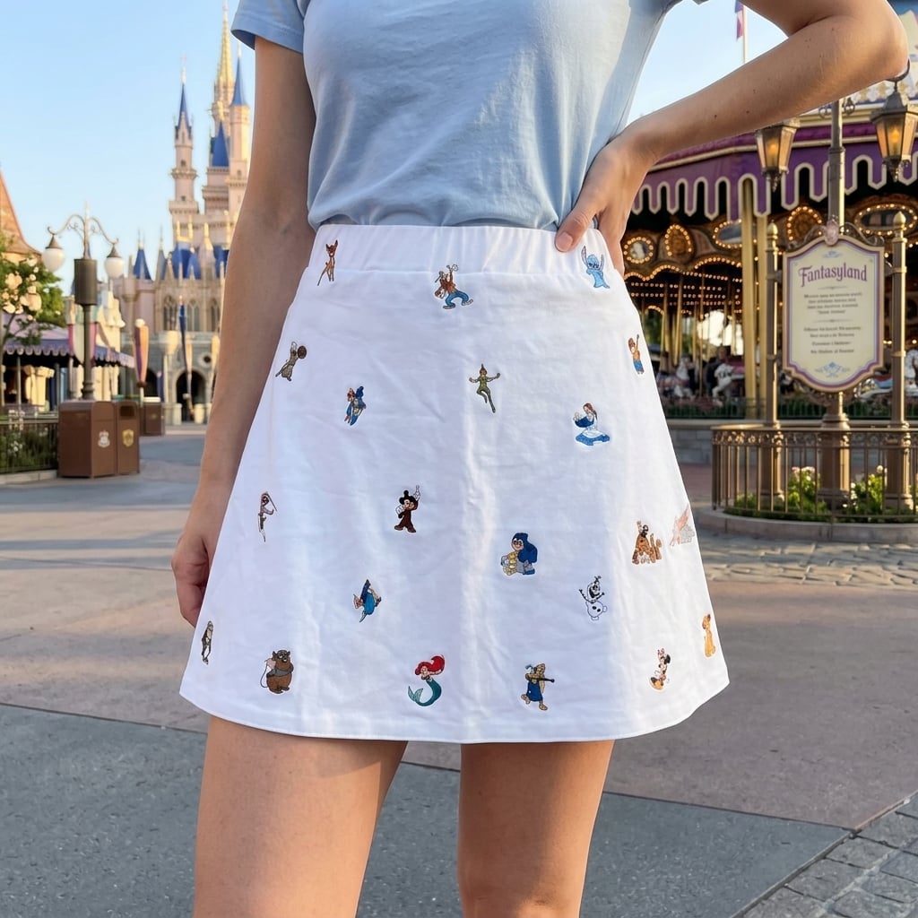 Magical Disney Princess Skater Skirt, Disney Holiday Women's Skirt