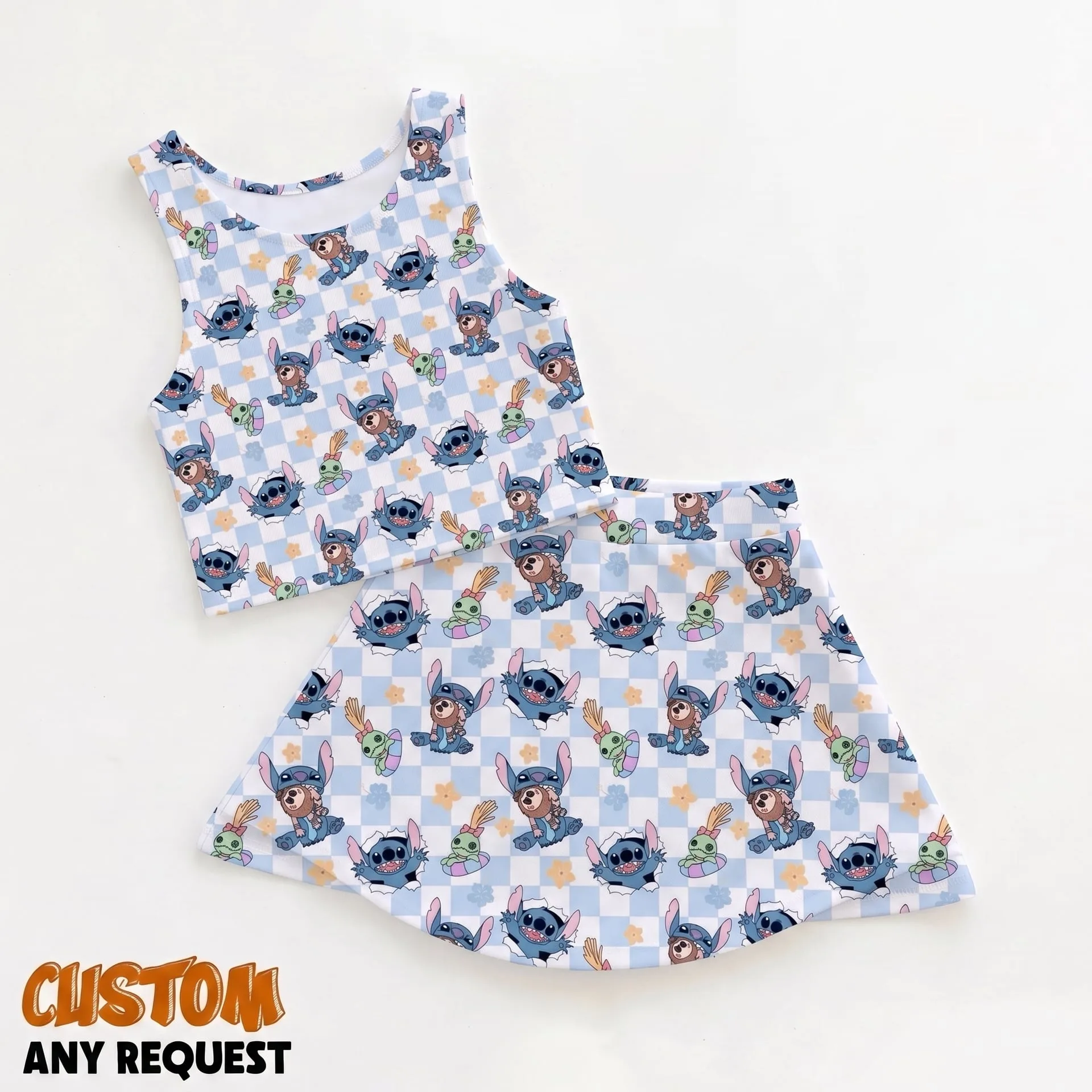 Stitch Matching Dress Set, Mom And Me Outfit, Disney Park Vacation Clothes