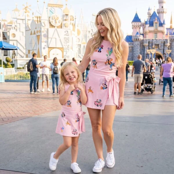 Mickey And Friends Tennis Dress Magical Mouse Disneyland Outfit, Retro Pleated Skirt Family Vacation Dress Set