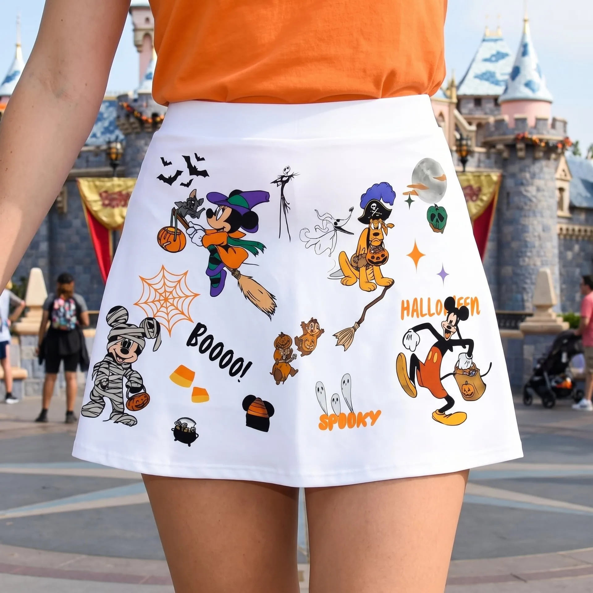 Halloween Not So Scary Skater Skirt, Disney Marathon Weekend Running Outfit Women's Athletic Skirt - Image 5