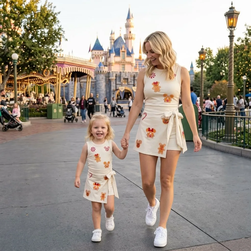 Disney Theme Park Tennis Dress Skirt, Magical Mouse Vacation Outfit