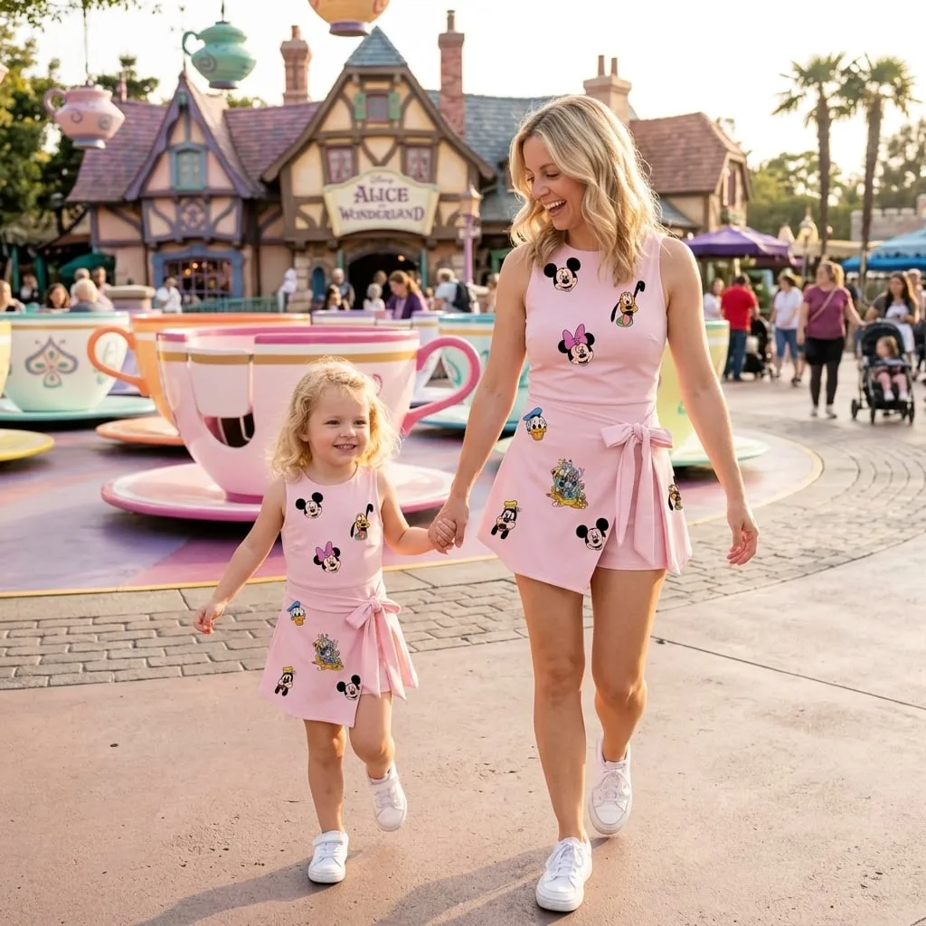 Minnie Mouse Tennis Dress Skirt, Minnie Mouse Sketch Disney Tennis Skort For Women