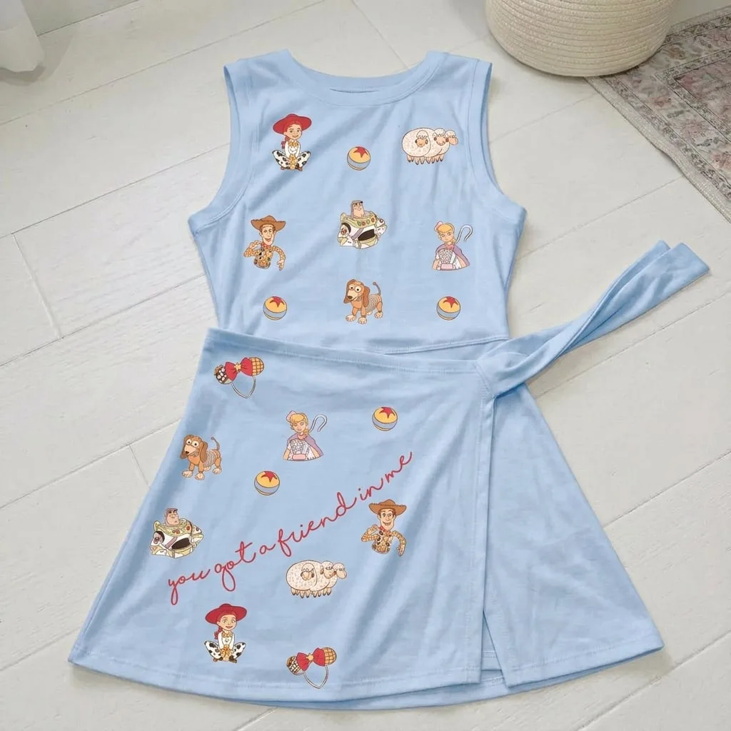 Toy Story Tennis Dress Skirt, Disney Park Vacation Outfit, Toy Story Skort Dress
