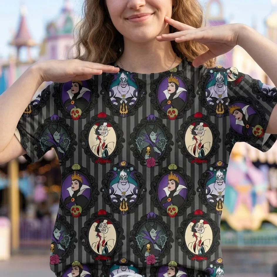 Disney Villains Heavyweight Cotton Waffle Knit Loungewear Set, Disney Villains Pajama Outfit - Image 3