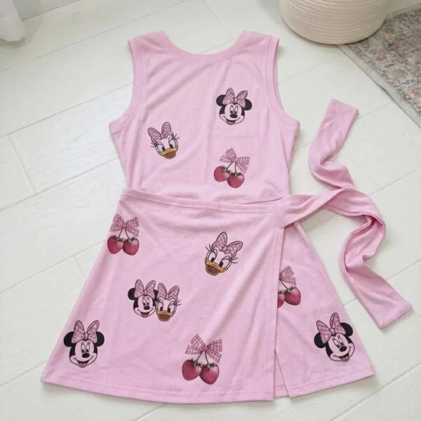 Minnie Daisy Cherry Tennis Dress Skirt, Disney Park Vacation Outfit, Minnie Mouse Skort Dress