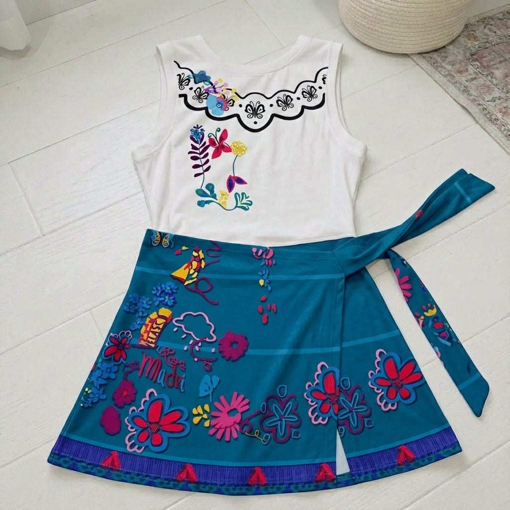 Encanto Mirabel Tennis Dress Skirt, Disney Park Vacation Outfit, Mirabel Madrigal Skort Dress