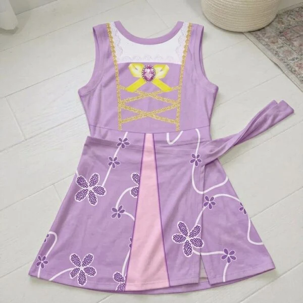 Rapunzel Tennis Dress Skirt, Disney Princess Park Vacation Outfit, Rapunzel Skort Dress