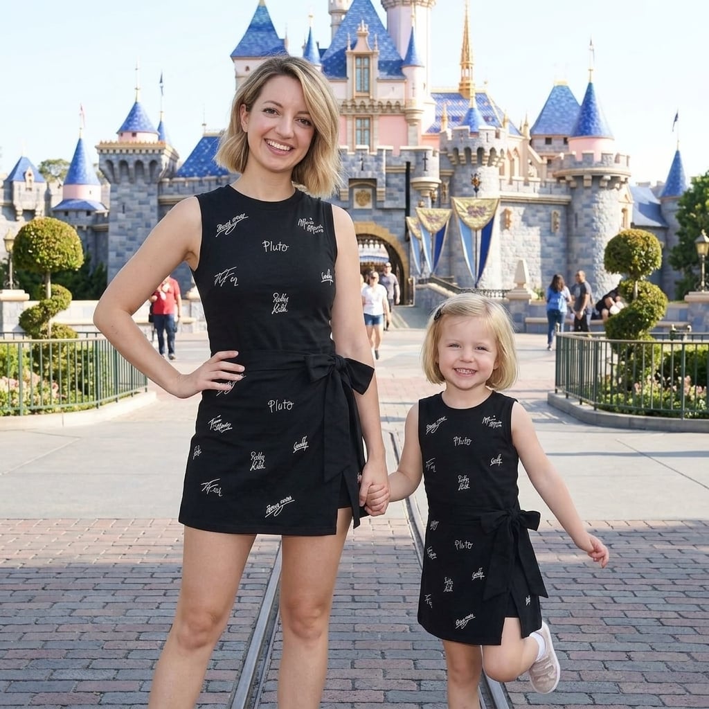Disney Mickey And Friends Signature Wrap Tennis Dress, Women's Casual Summer Dress