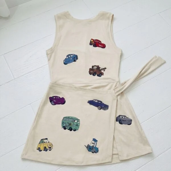 Disney Pixar Cars Tennis Dress Skirt, Disney Park Vacation Outfit, Cars Skort Dress