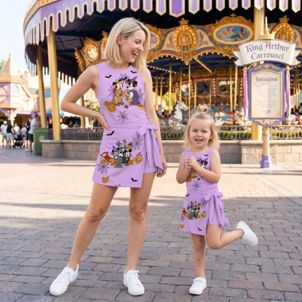 Halloween Mickey & Friends Tennis Dress Skirt, Mickey Minnie Matching Halloween Outfit