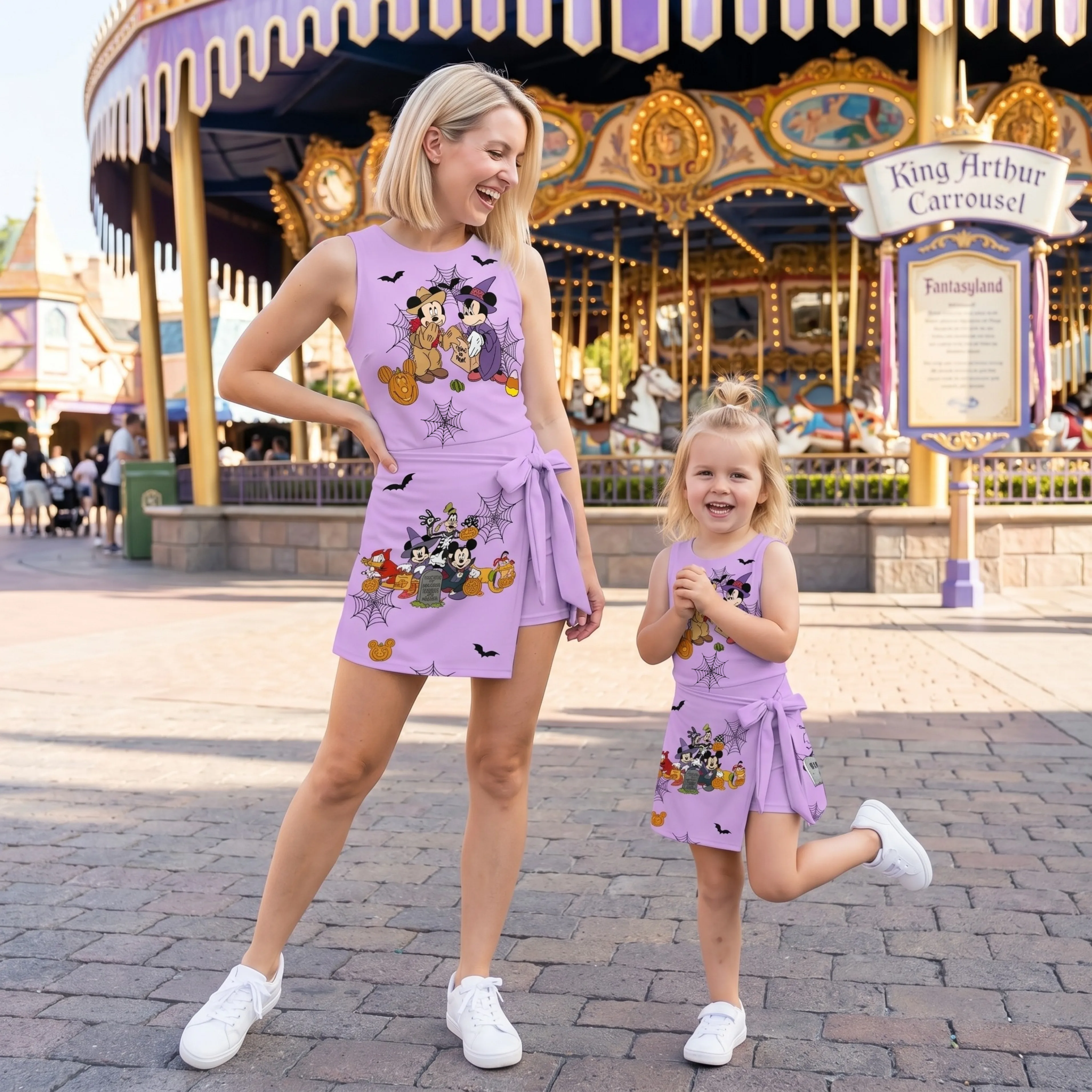 Halloween Mickey & Friends Tennis Dress Skirt, Mickey Minnie Matching Halloween Outfit
