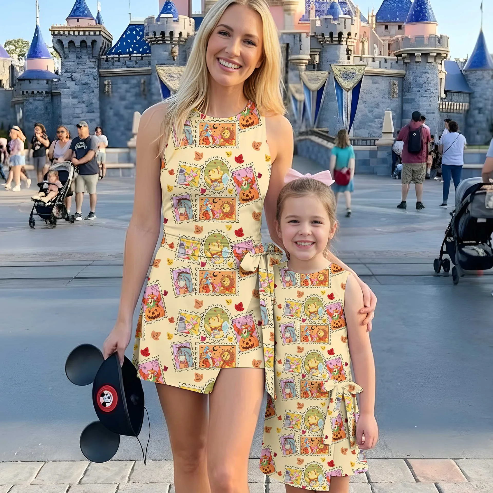 Winnie the Pooh Halloween Tennis Dress, Mom And Me Matching Outfit, Disney Theme Park Vacation Clothes