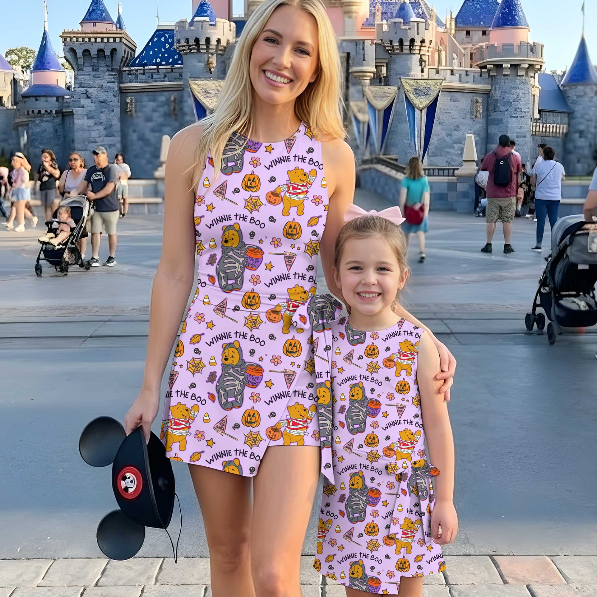 Winnie the Boo Halloween Tennis Dress, Mom And Me Matching Outfit, Disney Theme Park Vacation Clothes