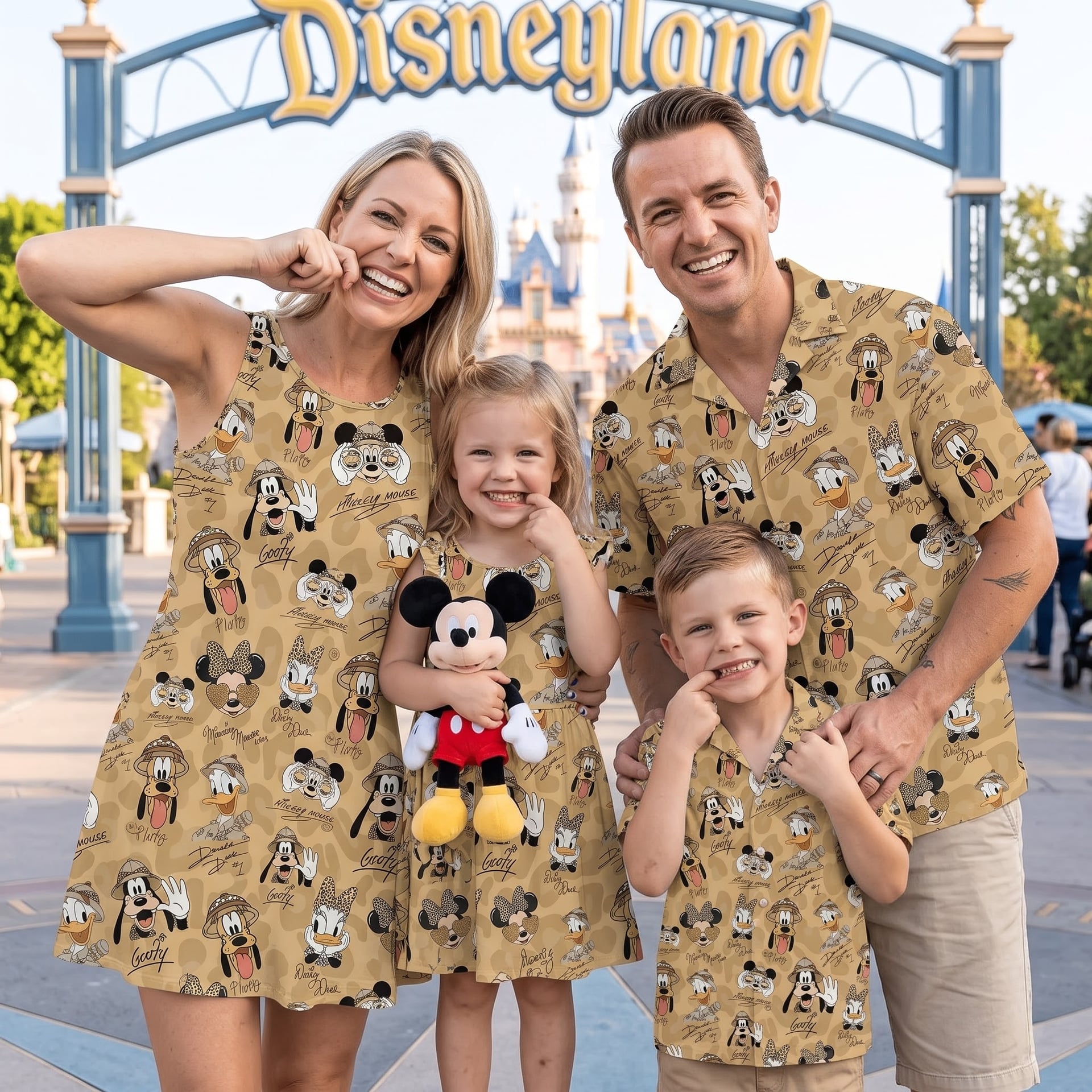 Mickey & Friends Matching Family Set, Disney Family Vacation Outfit, Disneyland Trip Clothes