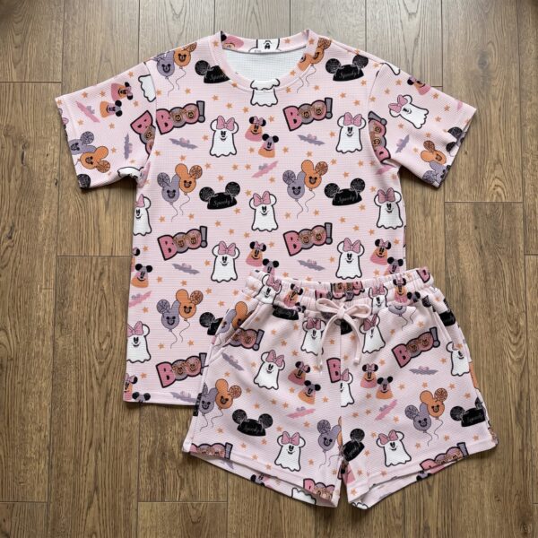 Mickey Halloween Cozy Heavyweight Loungewear, Boo To You Pajamas Set, Cute Ghostface Waffle Set
