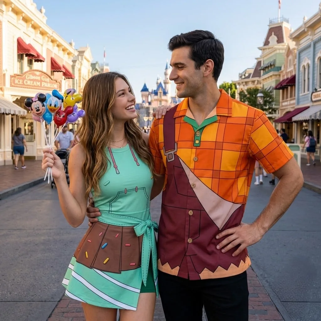 Wreck-It Ralph Inspired Couples Matching Outfit, Ralph and Vanellope Tennis Dress, Arcade Game Disney Park Outfit, Cute Vacation Gift for Him and Her - Image 4