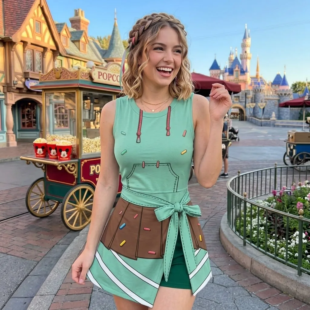 Wreck-It Ralph Inspired Couples Matching Outfit, Ralph and Vanellope Tennis Dress, Arcade Game Disney Park Outfit, Cute Vacation Gift for Him and Her - Image 2