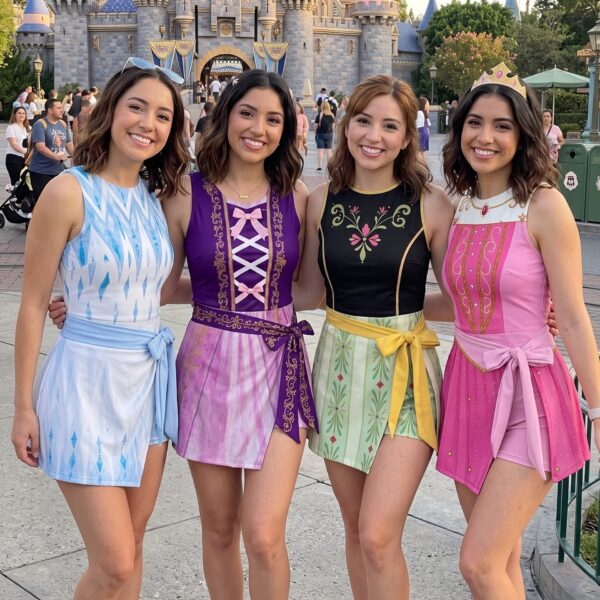 Disney Princess Inspired Tennis Dress Skirt, Cinderella Rapunzel Anna Aurora Princess Outfit, Cute Disney Park Vacation Gift for Women