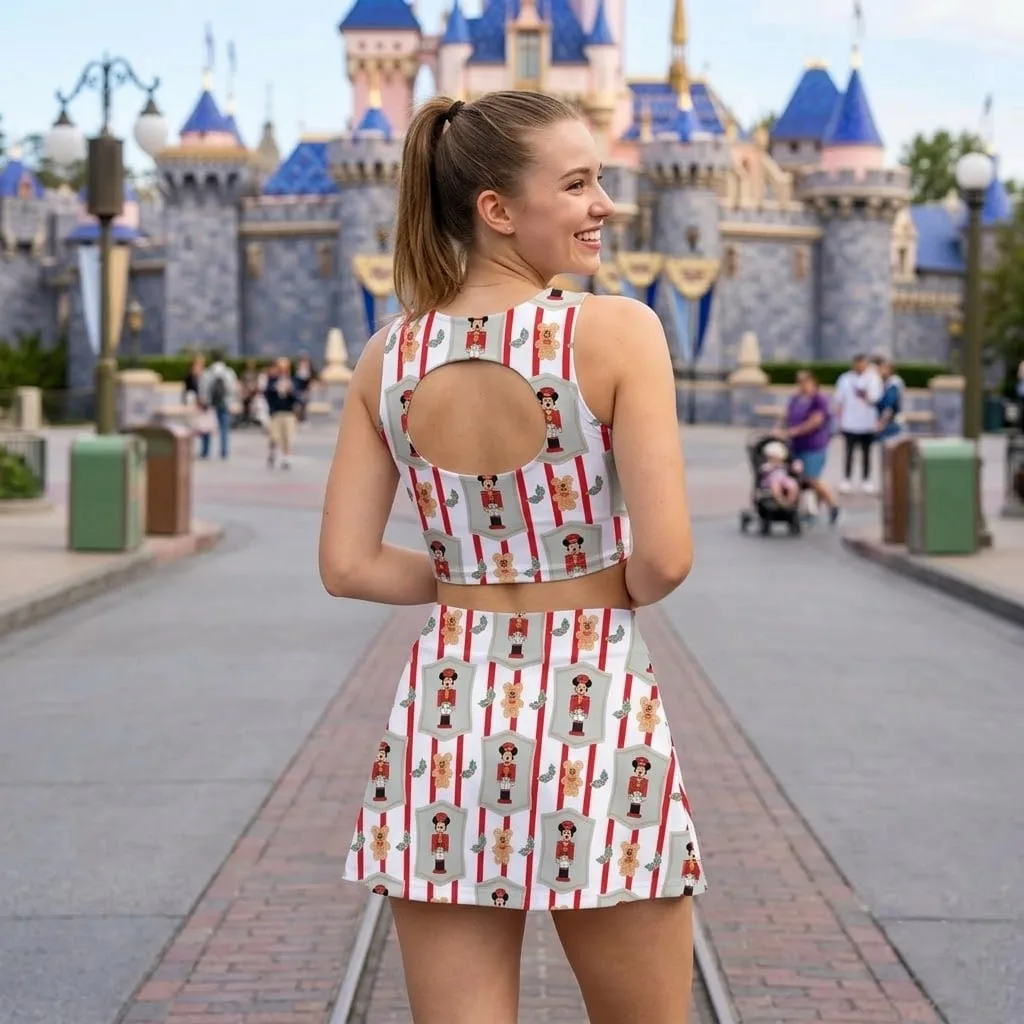 Christmas Nutcracker Inspired Dress Set, Mickey Gingerbread Holiday Outfit, Festive Toy Soldier Christmas Dress, Disney Park Vacation Gift for Women Girls - Image 2