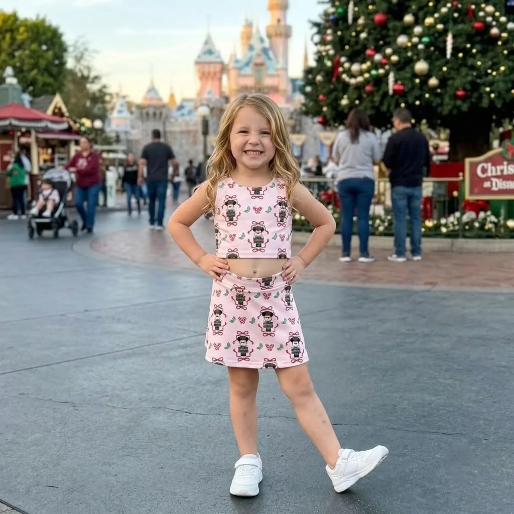 Christmas Nutcracker Inspired Dress Set, Mickey Holiday Outfit, Candy Cane Peppermint Christmas Dress, Disney Christmas Vacation Gift for Women Girls - Image 2