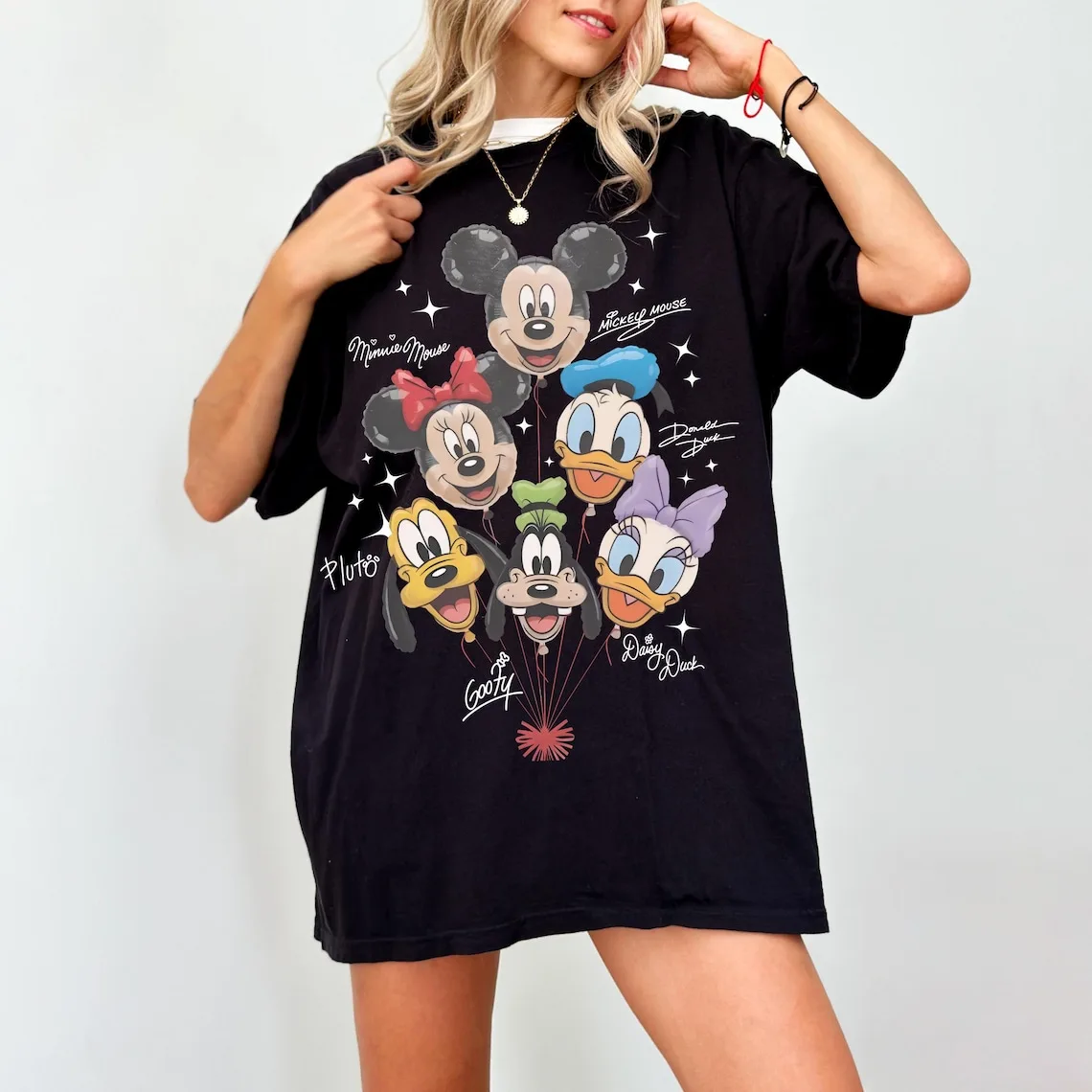 Retro Disney Mickey and Friends Balloon Shirt - Magical Trip Family T-Shirts - Image 3