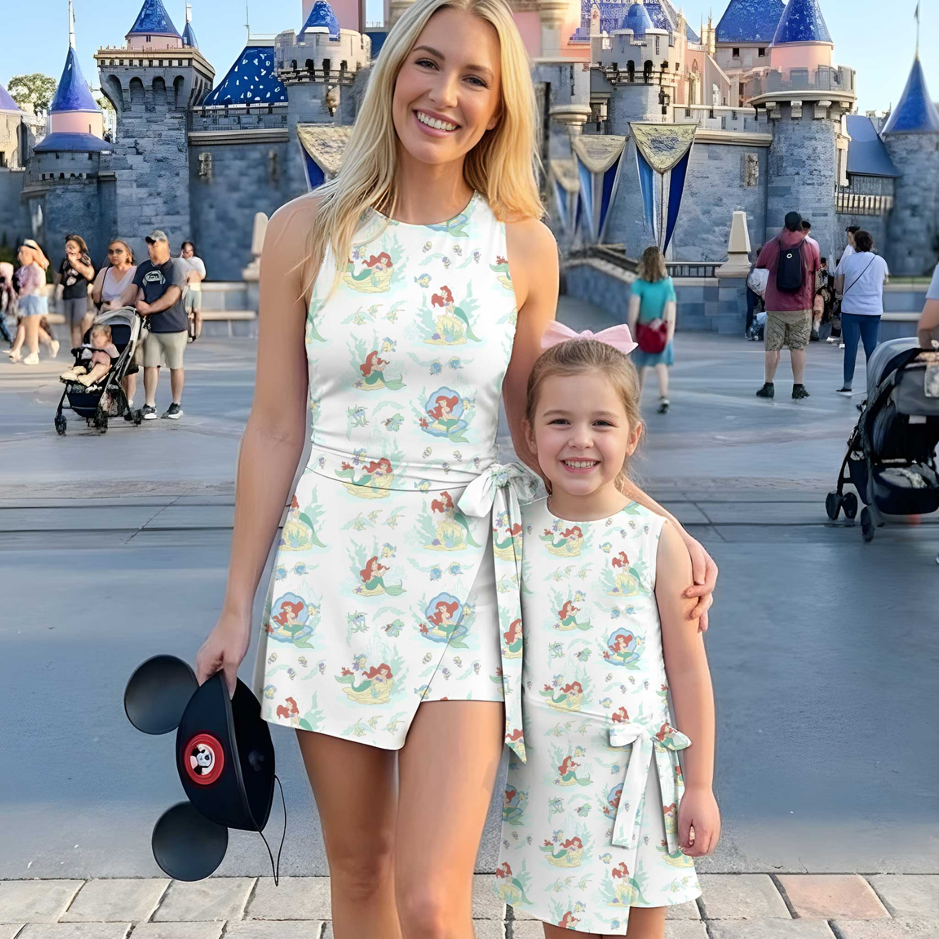 Ariel Little Mermaid Flounder Tennis Dress Skirt, Princess Dress Skirt, Tennis Dress Skirt
