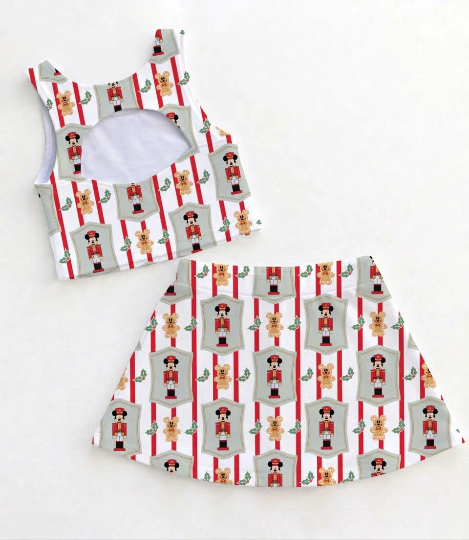 Christmas Mickey Nutcracker Inspired Dress Set, Christmas Holiday Character Print Outfit, Cute Christmas Vacation Dress for Women Girls - Image 2