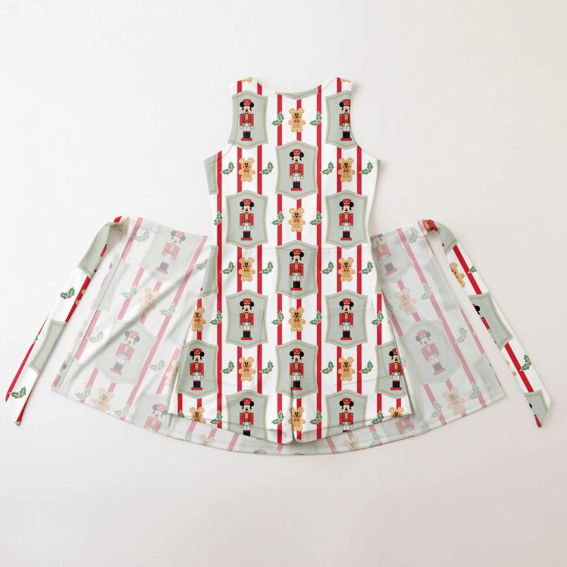 Christmas Mickey Nutcracker Inspired Tennis Dress, Mother Daughter Matching Outfit, Holiday Character Print Dress - Image 2