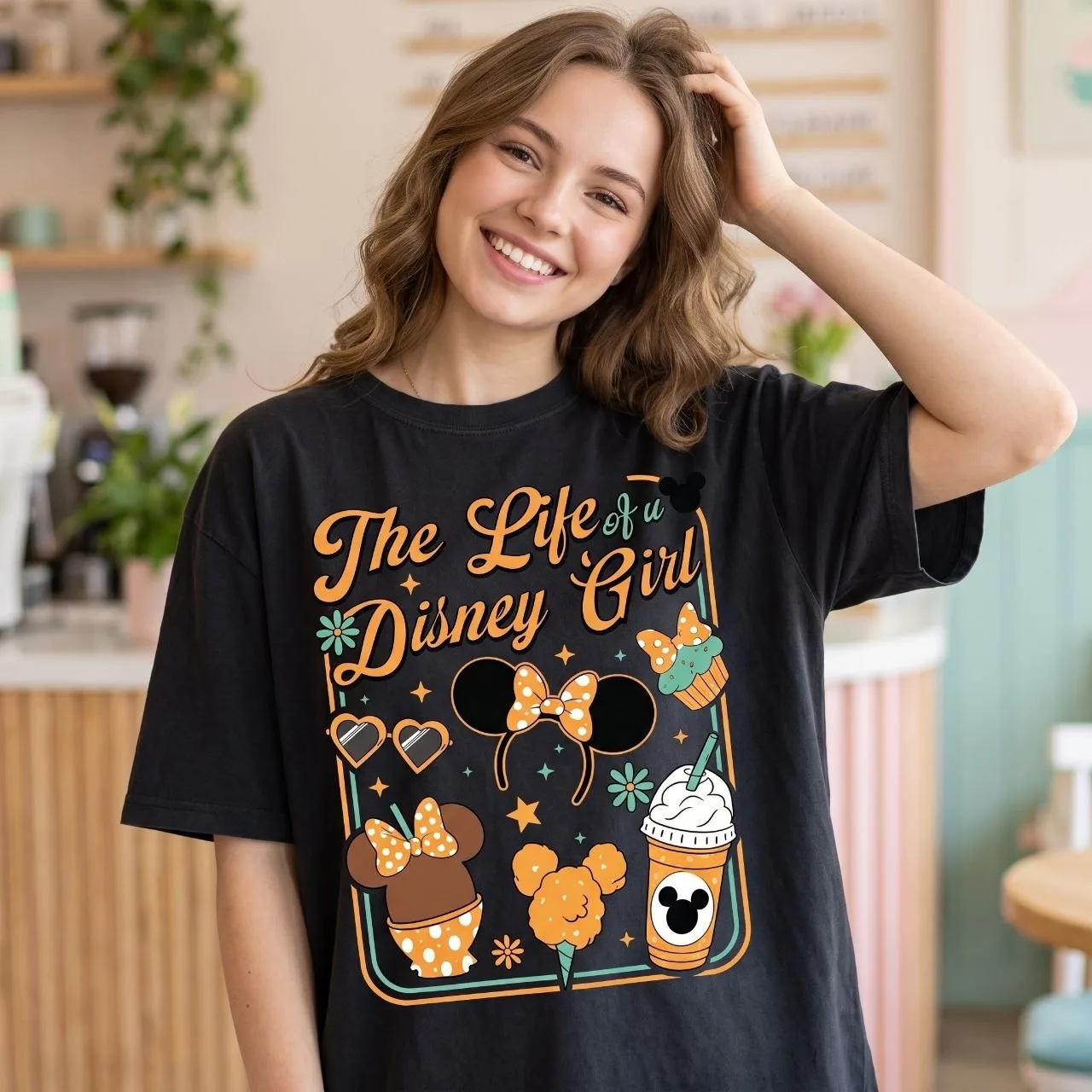 The Life Of A Disney Girl Shirt, Fall Mickey Graphic Vacation Tee - Image 3