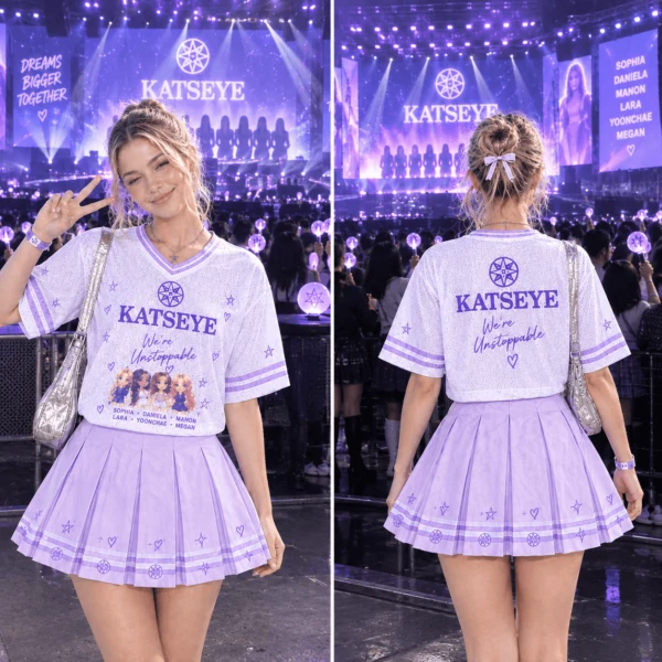 Katseye Skort Dress, Katseye Concert Outfit for Women, Katseye Fan Set