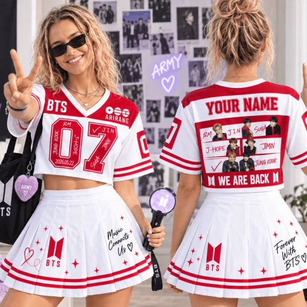 BTS Skort Dress, K-Pop Concert Outfit for Women, ARMY Fan Set